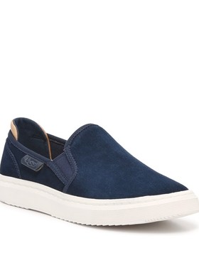 UGG户外休闲鞋Alameda一脚蹬板鞋运动防滑绒面皮平底春秋女正品