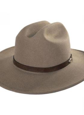 Stetson男式帽子礼帽毛毡帽宽檐纯色英伦帽百搭舒适正品130708
