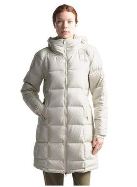 The North Face/北面女羽绒服中长款连帽白色正品NF0A3XDA