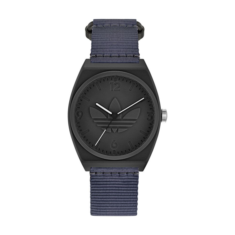 Adidas阿迪达斯手表Project2蓝色织物Fastwrap男女款正品14525384