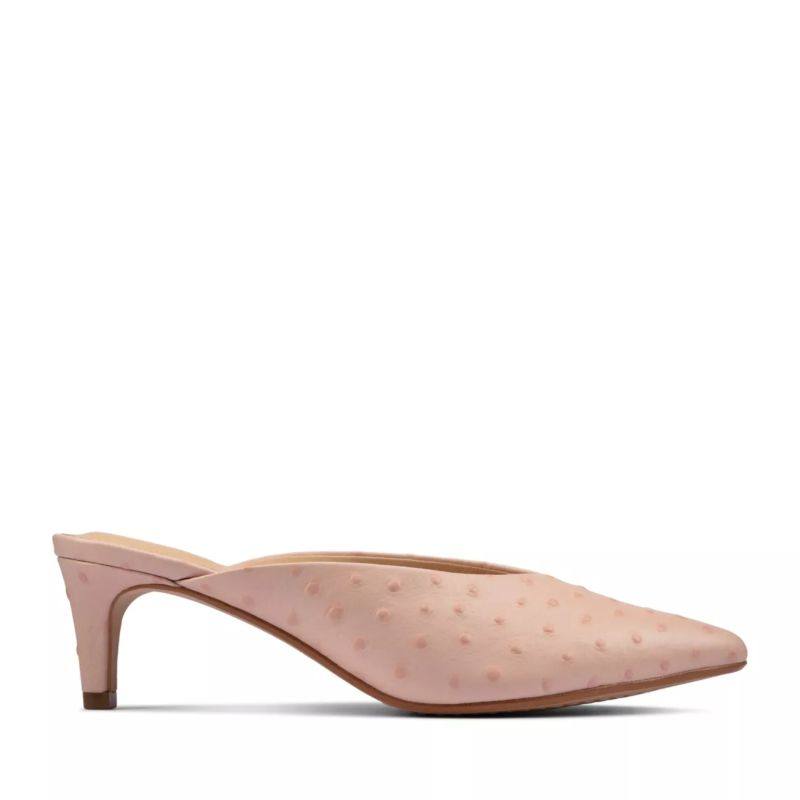 clarks其乐女鞋穆勒鞋高跟细跟浅口时尚名媛风小心机气质舒适百搭