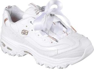 Skechers 皮质白鞋 Lites熊猫鞋 斯凯奇女运动鞋 美国直邮829873