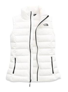 The North Face/北面女白色羽绒马甲logo立领STRETCH正品NF0A3O7F