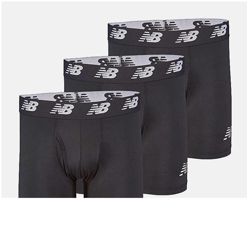 NEW BALANCE NB男士紧身运动裤平角内裤中腰速干正品LAU13001