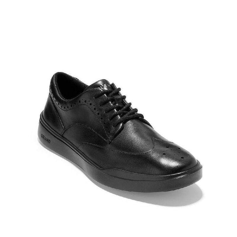 Cole Haan/可汗男款皮鞋平底系带黑色休闲百搭真皮正品14078839