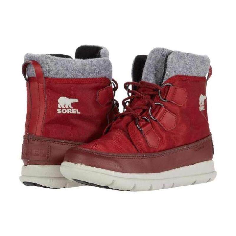 SOREL冰熊女雪地靴棉靴毛靴冬系带短靴耐磨布面防水正品9053716