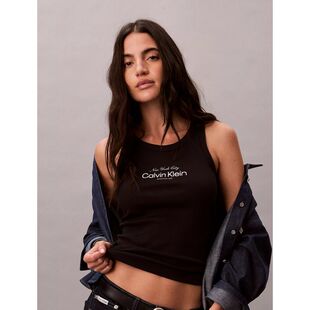 CK背心潮牌Calvin Klein时尚内搭吊带优雅无袖T恤夏季女装高档
