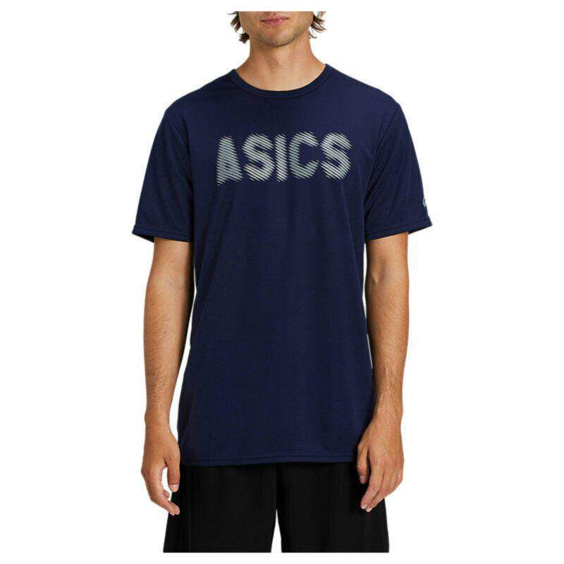 亚瑟士asics男短袖t恤夏季健身训练凉爽舒适圆领正品2031b326