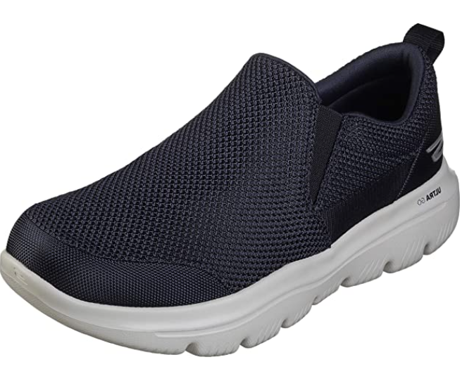 Skechers/斯凯奇男懒人鞋休闲编织布面GOwalk秋冬透气正品896214