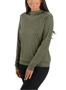 Carhartt/卡哈特女装长袖T恤高领打底衫舒适贴合防紫外线106236