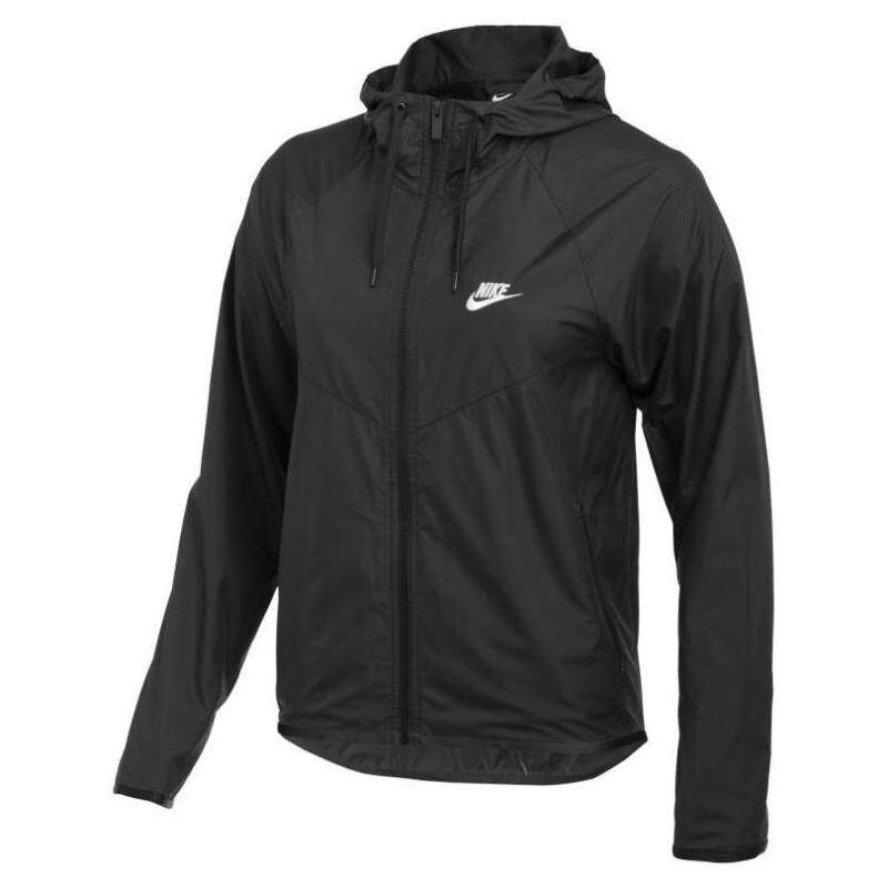 nike/耐克女运动夹克外套上衣连帽拉锁轻质防水抽绳正品u9550010