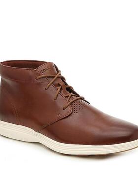 Cole Haan/可汗男皮靴短靴系带棕色英伦风真皮休闲正品431162
