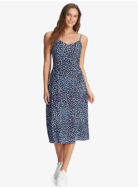 ROXY女连衣裙收腰长裙夏季显瘦性感通勤时尚透气正品ARJWD03475