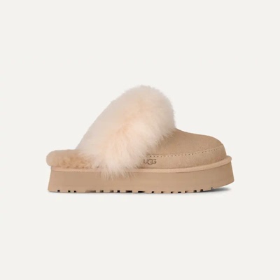 UGG女鞋棉拖鞋包头拖厚底毛拖懒人毛毛鞋加厚羊毛棉拖秋冬季美版