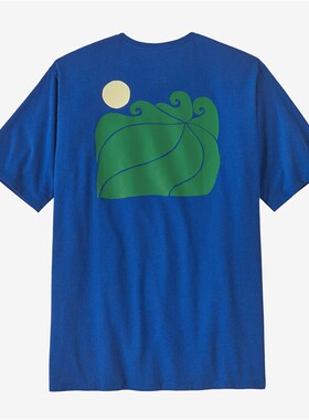 巴塔哥尼亚PATAGONIA男款短袖T恤圆领春夏透气凉爽印花美版37718