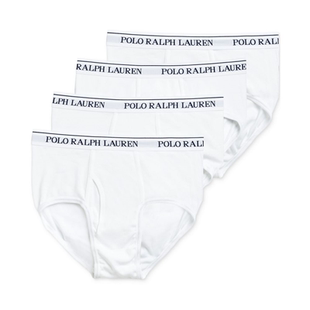POLO RALPH LAUREN男三角内裤4件装循环提花高弹力轻薄透气防夹臀