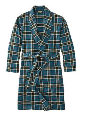L.L. Bean/宾恩男家居服睡袍格子亲肤秋冬休闲舒适正品TA100132