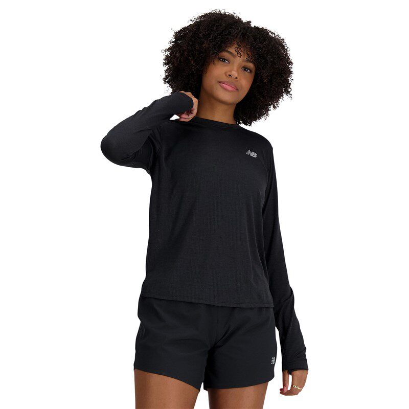 NEW BALANCE NB女士运动上衣长袖T恤套头圆领速干透气9925684