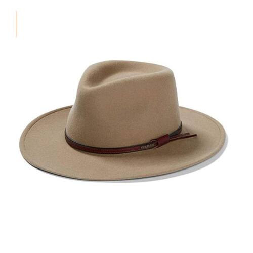 STETSON男帽子毛呢礼帽绅士秋冬