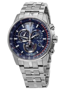 Citizen/西铁城手表计时蓝色表盘腕表礼物通勤正品CB5880-54L