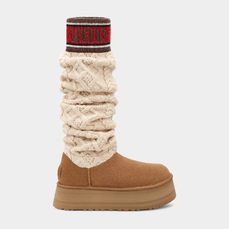 UGG铅笔靴袜靴中高筒雪地棉鞋