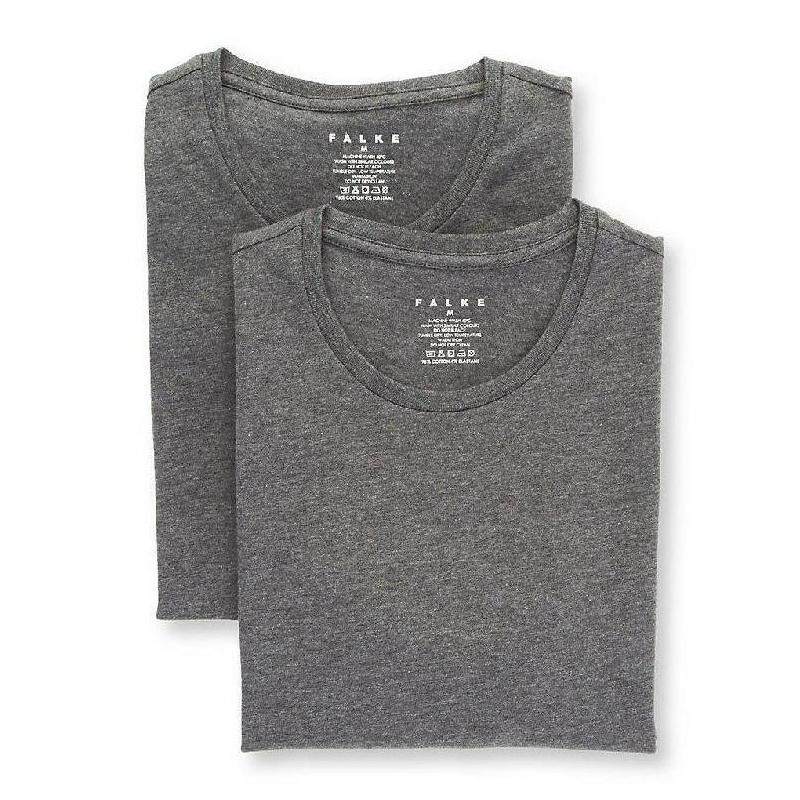 falke男t恤无袖背心基础款打底内搭舒适透气2件装纯色正品68105