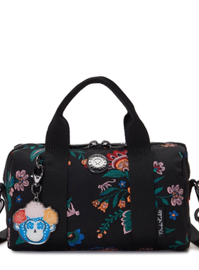 Kipling凯浦林女包金属猴子包手提包单肩斜挎包刺绣花卉时尚复古