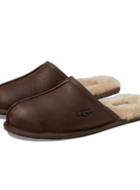 UGG拖鞋毛毛鞋包头拖鞋男鞋女鞋Scuff冬季棉拖加厚保暖羊毛内里