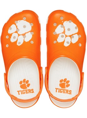 卡骆驰Crocs洞洞鞋沙滩鞋云朵鞋橙色男女同款凉鞋克莱姆森老虎队