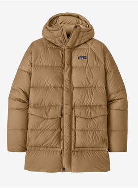 巴塔哥尼亚PATAGONIA男派克羽绒服中长款连帽拉链保暖厚美版20655