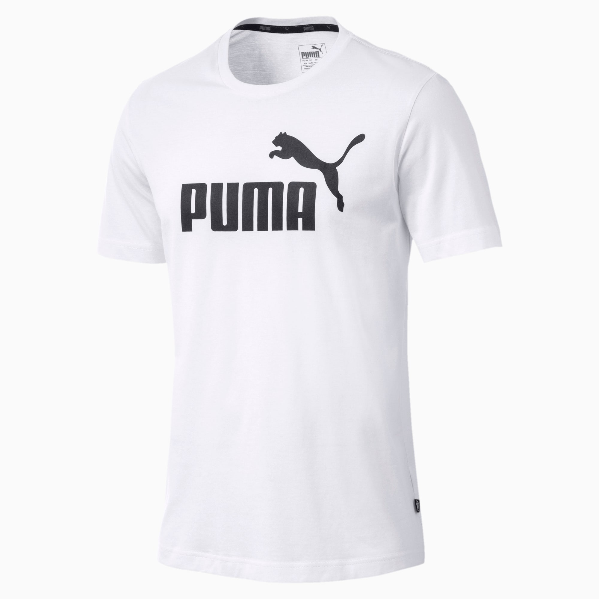 puma/彪马男士t恤短袖v领纯色修身休闲款风正品2069866