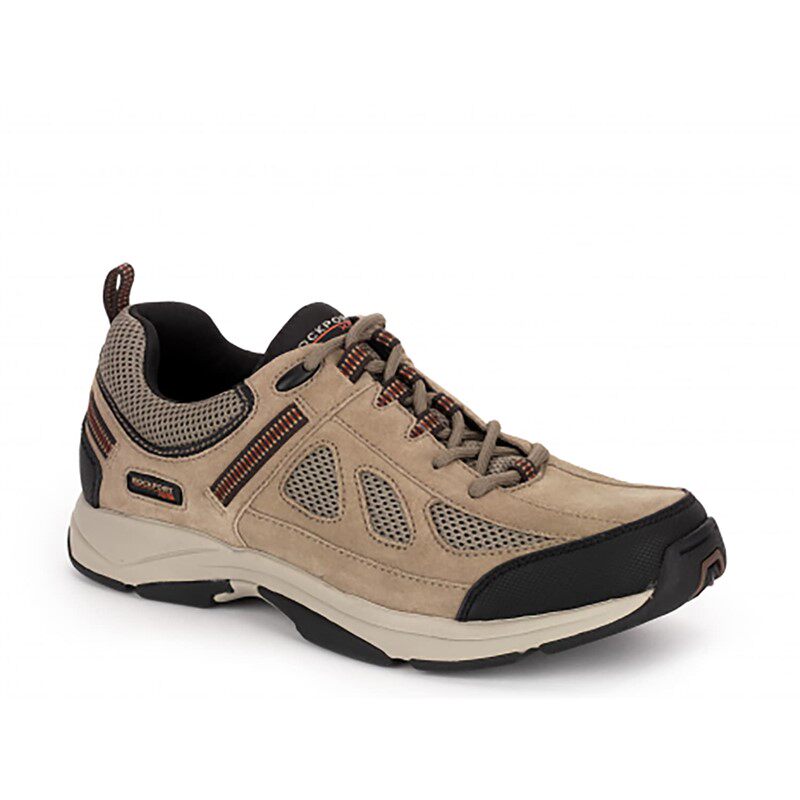 Rockport/乐步男士越野跑鞋休闲运动系带低帮绒面皮短靴春秋正品