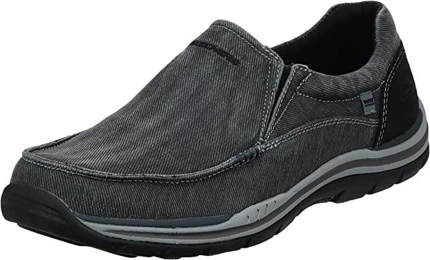 Skechers/斯凯奇男帆布鞋复古懒人鞋套脚休闲工装鞋正品55412,流行男鞋,时尚休闲鞋,淘宝优惠券,粉丝福利购,淘宝优惠卷