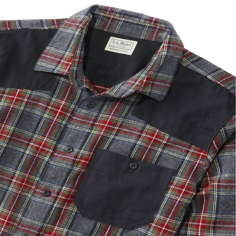 L.L. Bean/宾恩男式衬衫长袖苏格兰格子法兰绒衣正品TA517599