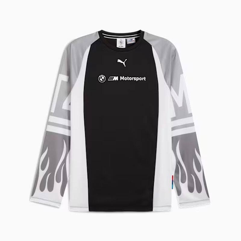 PUMA/彪马男士赛车服长袖T恤速干套头衫BMW M宝马联名款队服透气