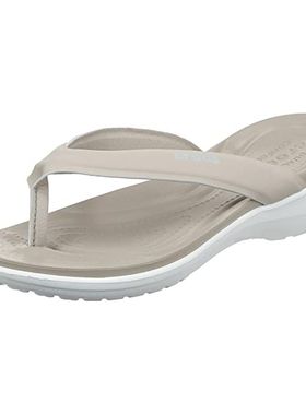 Crocs卡洛驰女鞋拖鞋平底夹趾沙滩简约防滑透气夏季直邮54719