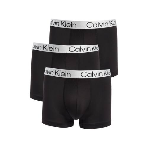 CALVIN KLEIN CK内裤男3条装四角裤平角内裤 弹性透气 吸湿排汗