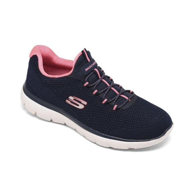 skechers斯凯奇女鞋运动休闲鞋健步中老年针织透气正品11680006