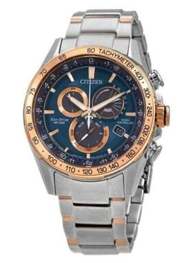 Citizen/西铁城男手表计时Drive蓝色表盘腕表正品CB5916-59L