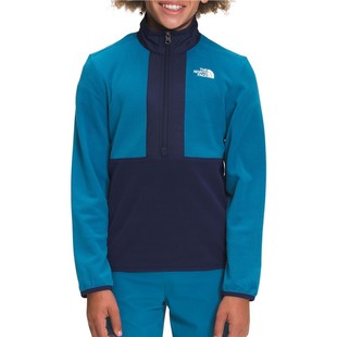 NORTH FACE 北面男女中大童套头衫 THE 运动休闲1 4拉链抓绒衣正品