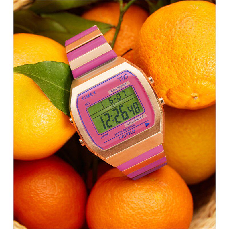 Timex/天美时奢侈品潮牌手表36mm每日闹钟计时情侣礼物TW2W41600