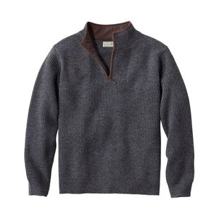 针织衫 羊毛衫 半拉链秋冬保暖户外防寒高领 Bean宾恩毛衣男士 L.L.