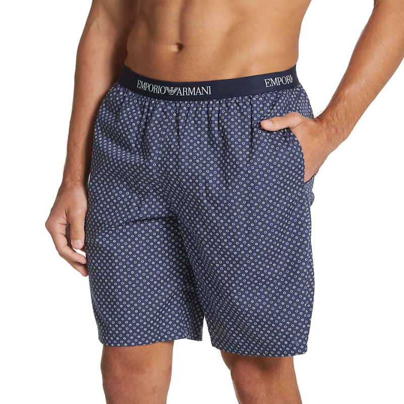 EMPORIO ARMANI/阿玛尼男子家居短裤运动睡裤休闲波点正品1046309
