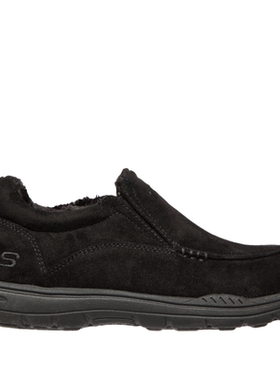 Skechers/斯凯奇男乐福鞋休闲鞋加绒保暖冬季运动记短靴正品66445