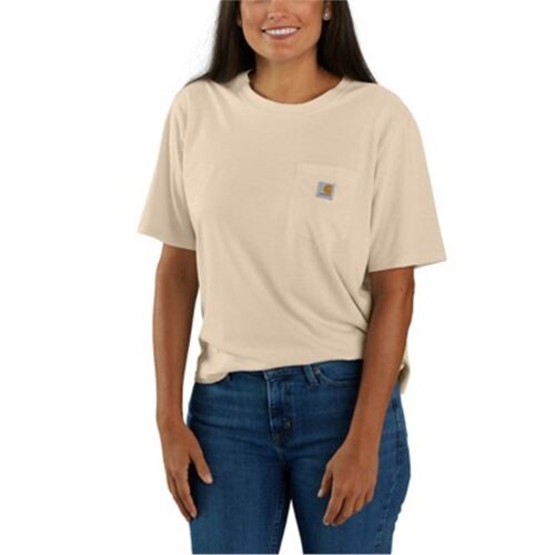 Carhartt/卡哈特女装短袖T恤圆领轻质宽松半截袖棉质上衣106122