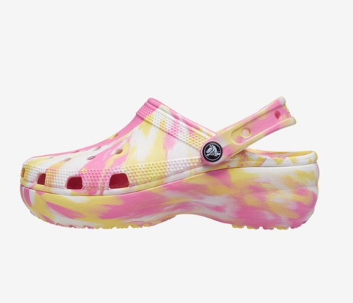 Crocs, босоножки, летние тапочки в стиле Crocs на платформе