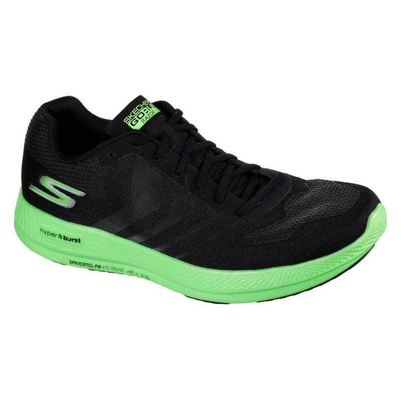 skechers男运动鞋夜跑鞋系带撞色网面透气软底缓震舒适正品220211