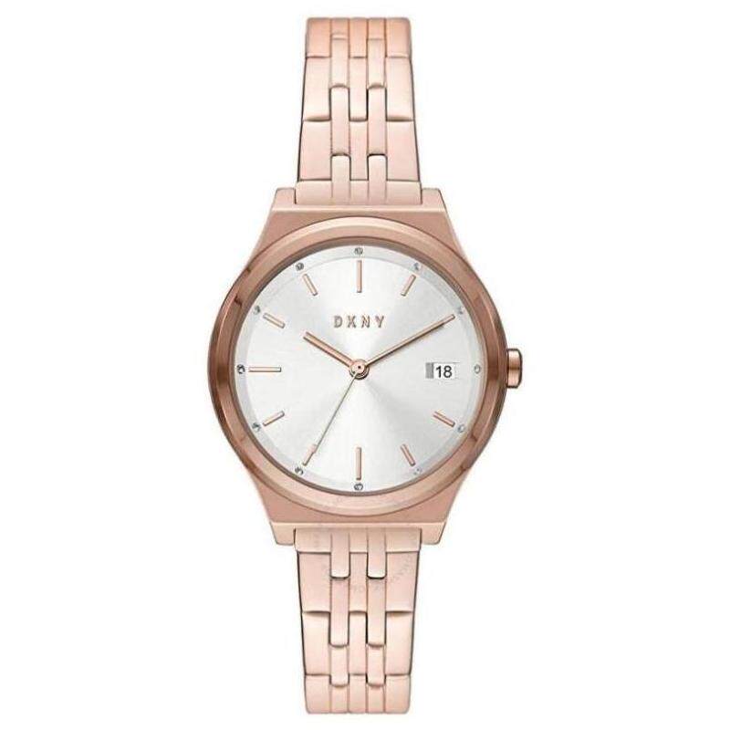 dkny/唐可娜儿女士手表石英白色表盘腕表礼物通勤正品ny2947