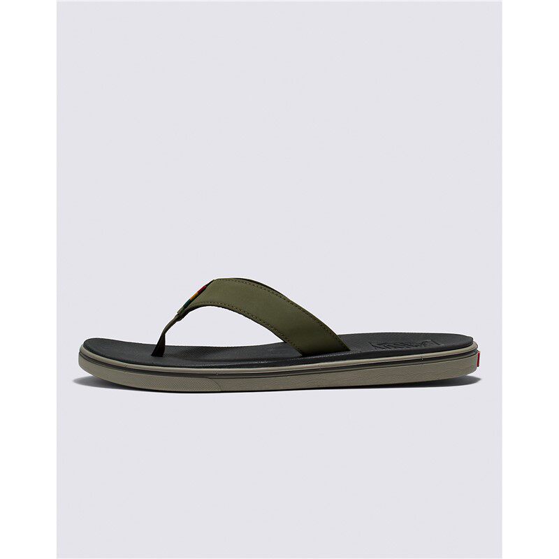 VANS/范斯男人字拖磨砂皮轻便休闲运动拖鞋户外沙滩凉拖夏季正品