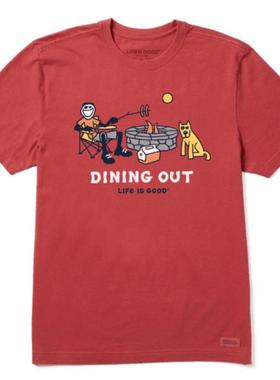 life is good男士T恤短袖圆领杰克英文纯棉夏季柔软舒适正品76291